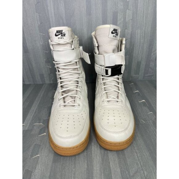 Nike SF AF1 High Air Force 1 Sneakers Light Bone Women Size 11 Gum Bottom - Picture 4 of 8